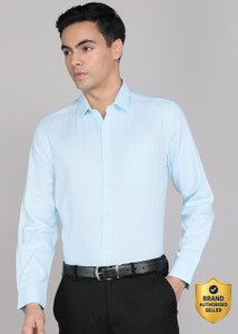 ARROW Men Checkered Formal Green Shirt