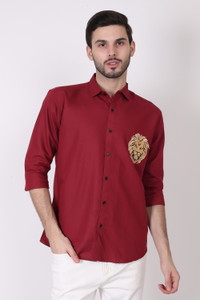 Mihit Lifestyles Men Printed Casual Blue Shirt
