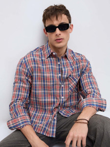 VASTRADO Men Checkered Multicolor Shirt - Image 6