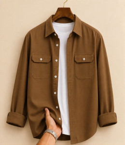 BJM ENTERPRISE Men Solid Casual Brown Shirt