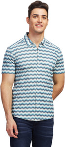 Bullmer Men Printed Casual Multicolor Shirt