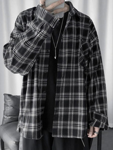 Asta Moda Men Checkered Casual Black Shirt