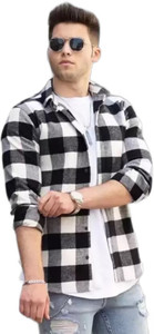 Om Creation Men Checkered Casual Multicolor Shirt