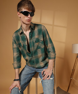 CAMPUS SUTRA Men Checkered Casual Multicolor Shirt