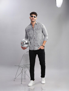 AIDAN Paul Men Grey Casual Shirt - Image 6