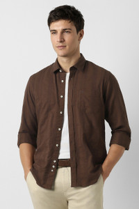 PETER ENGLAND Men Brown Casual Shirt - Image 6