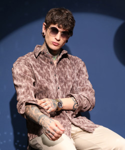 CAMPUS SUTRA Men Solid Casual Brown Shirt