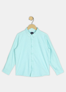 Allen Solly Boys Solid Casual Green Shirt
