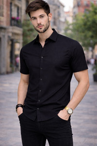 BROCON Men Black Casual Shirt - Image 5