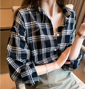 KIRMANI Girls Self Design Casual Black, White Shirt