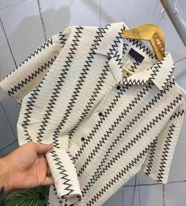 LAFIORA CLOTHING Men Striped Casual Cream Shirt