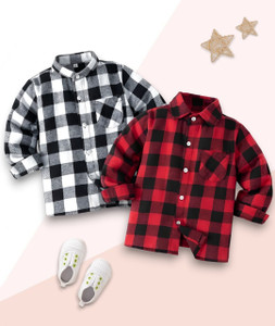 KIDGARB Boys Solid Casual Multicolor Shirt