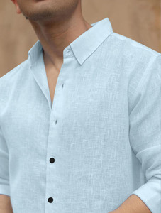 Savani Taxtile Industries Men Light Blue Shirt - Image 5