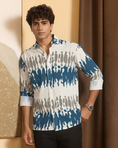 METRONAUT Men Printed Casual Multicolor Shirt