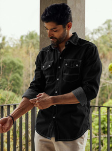NIGAM Men Black Casual Shirt - Image 4