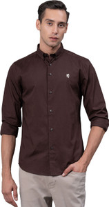 RED TAPE Men Solid Casual Brown Shirt