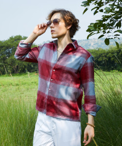 CAMPUS SUTRA Men Self Design Casual Multicolor Shirt