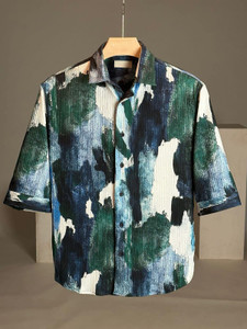 NTIFIC Men Printed Casual Multicolor Shirt