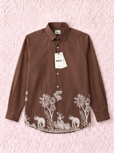 BIKIT Men Printed Casual Brown Shirt