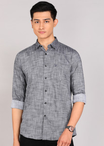 Allen Solly Men Solid Casual Grey Shirt