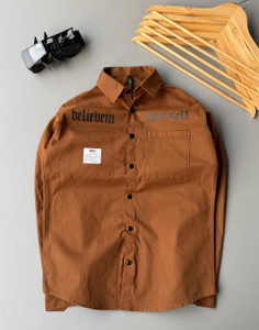 TOROLY Men Embellished Casual Brown Shirt - Image 3