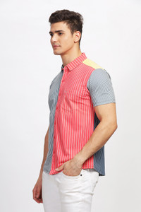 Bullmer Men Printed Casual Multicolor Shirt