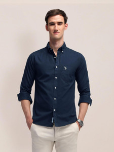 U.S. POLO ASSN. Men Blue Casual Shirt - Image 6
