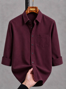 fitoda fashion Men Maroon Casual Shirt - Image 3