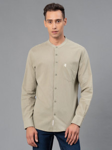 RED TAPE Men Solid Casual Green Shirt