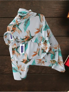 Solbiza Men Printed Casual Multicolor Shirt