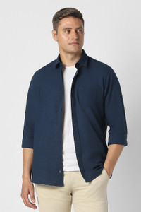 PETER ENGLAND Men Dark Blue Shirt - Image 6