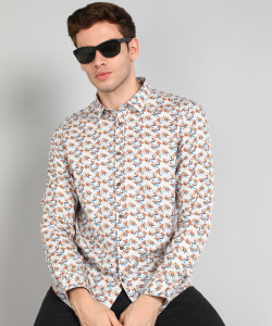 Blackberrys Men Printed Casual Multicolor Shirt