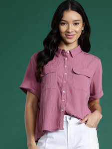 Dressberry Women Solid Casual Multicolor Shirt