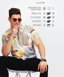 Bullmer Men Printed Casual Multicolor Shirt