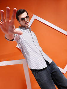 The Indian Garage Co. Men Striped Casual Black Shirt - Image 6