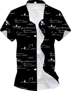 bollydolldesigner Men Printed Casual Black Shirt