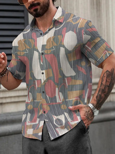 KAJARU Men Floral Print Casual Multicolor Shirt