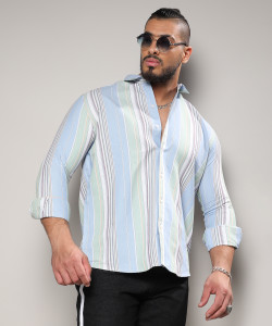 Instafab Plus Men Checkered Casual Multicolor Shirt