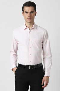 PETER ENGLAND Men Solid Formal Pink Shirt