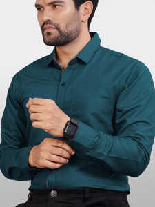 METRONAUT Men Dark Green Casual Shirt - Image 6