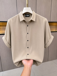 Marmic Fab Men Beige Casual Shirt - Image 4