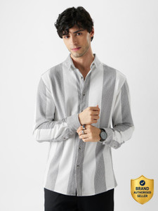 The Souled Store Men Striped Casual Multicolor Shirt