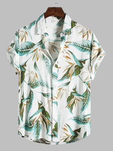 LOOKMARK Men Printed Casual White Shirt