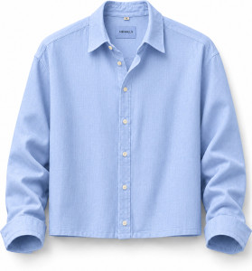 MENHILLS Men Light Blue Casual Shirt - Image 5