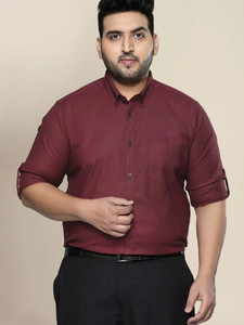 METRONAUT PLUS Men Solid Formal Red Shirt