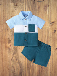 FASHION PLUSE POINT Boys Party(Festive) Shirt Shorts