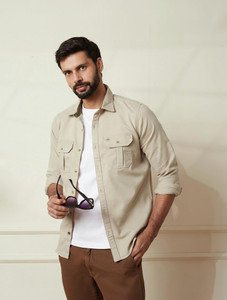 WROGN Men Beige Casual Shirt - Image 6
