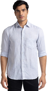 COLORPLUS Men Self Design Casual Grey Shirt
