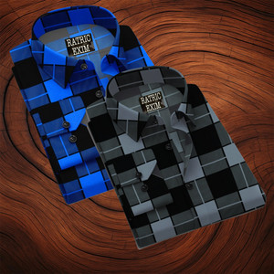 ratric exim Men Checkered Casual Multicolor Shirt