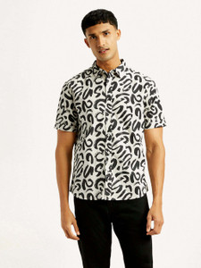 LEVI'S Men Printed Casual White Shirt